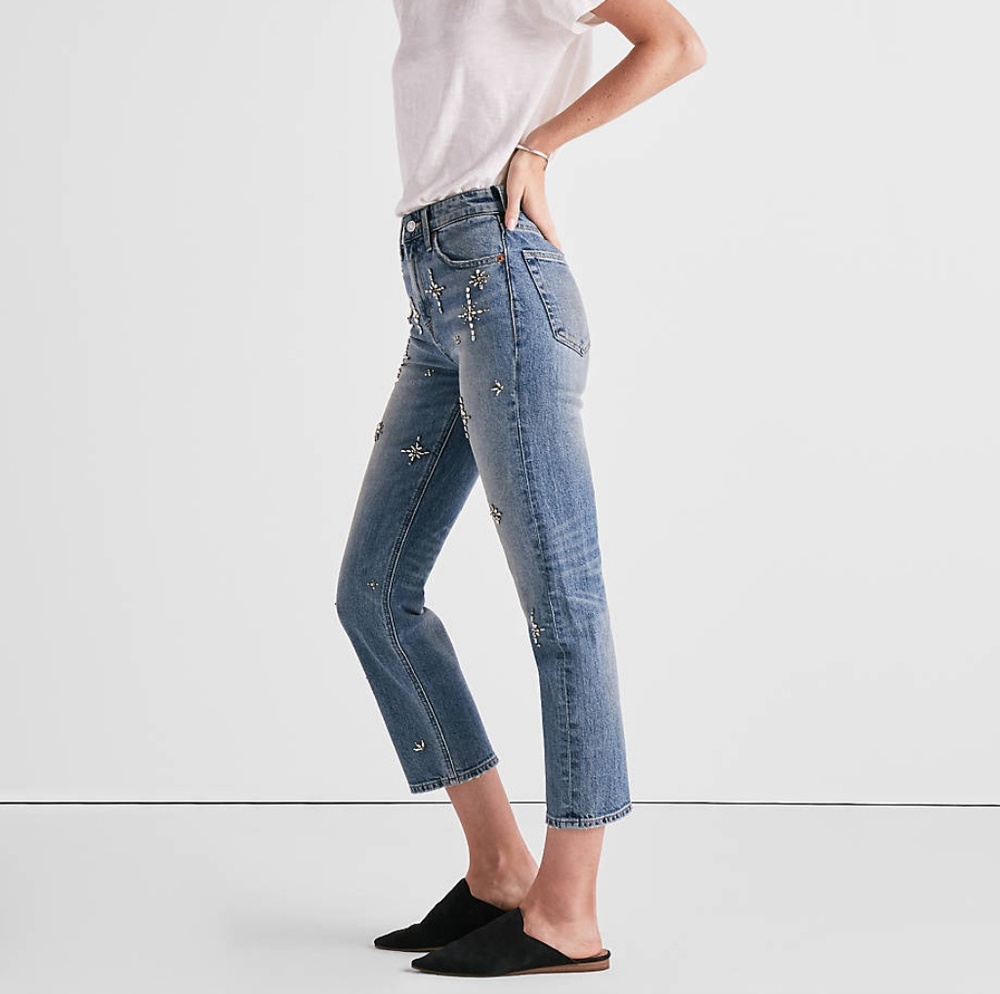 Bridgette High Rise Slim Embellished Jeans - Picture 4 of 4